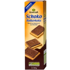Bio Schoko Butterkeks Mit Vollmilchschokolade 130G