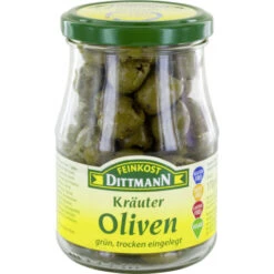 Kräuter Oliven Grün Ohne Stein 170G