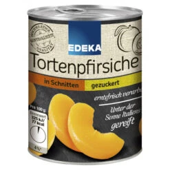 Tortenpfirsiche In Schnitten Gezuckert Klein 225G