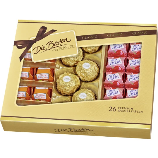 Titelseite -Gourmet Verkauf ferrero die besten classic 269g