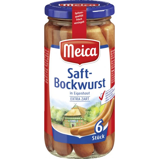 6 Saft-Bockwürste 380G 3 6 Saft-Bockwürste 380G