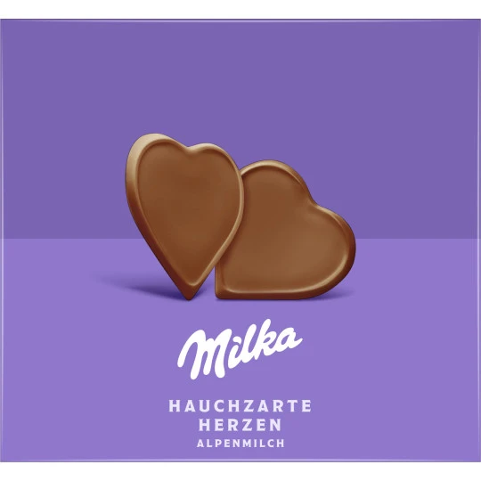 I Love Milka Hauchzarte Herzen Alpenmilch-Schokolade 130G 3 I Love Milka Hauchzarte Herzen Alpenmilch-Schokolade 130G