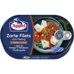 Zarte Heringsfilets In Pfeffer-Creme 200G
