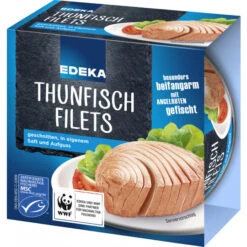 Thunfischfilets In Eigenem Saft Und Aufguss 185G