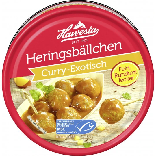 Heringsbällchen Curry-Exotisch 200G 3 Heringsbällchen Curry-Exotisch 200G